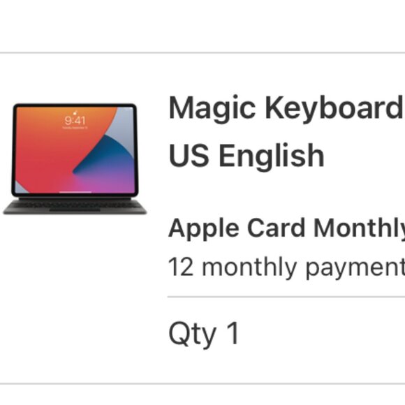 Magic Keyboard for iPad Pro 12.9‑inch (4th generation) - US English - Picture 1 of 1